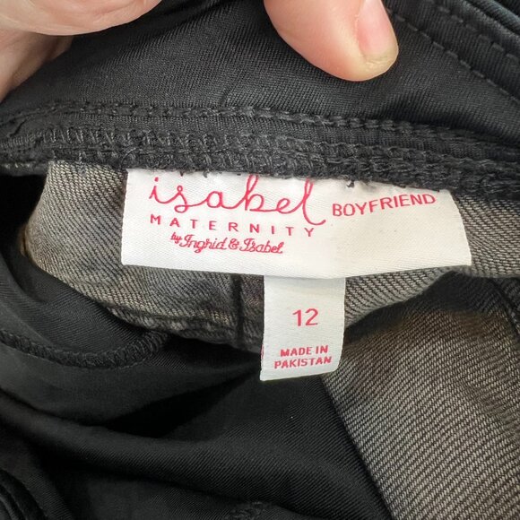 Isabel Maternity by Ingrid & Isabel NWT Over Belly Boyfriend Maternity Jeans - Picture 11 of 16